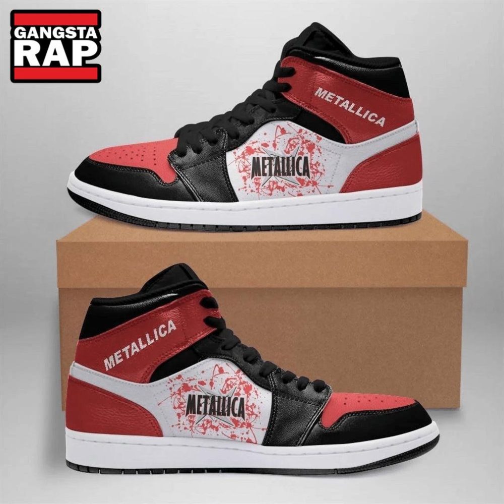 Metallica Band Music Fans Air Jordan 1 Hightop Shoes