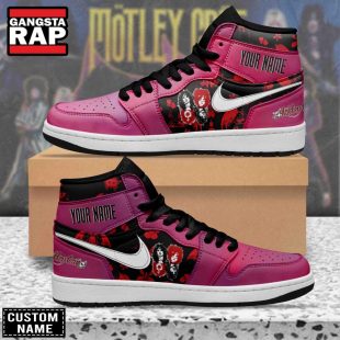 Motley Crue Rock Band Fan Lover Air Jordan 1 Hightop Shoes