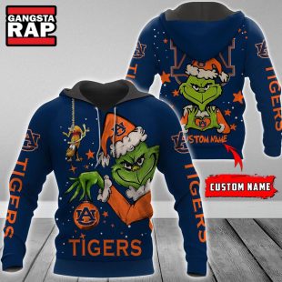 NCAA Auburn Tigers Football Team The Grinch Christmas Hoodie