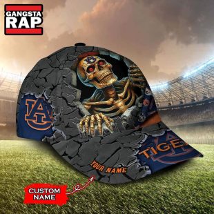 NCAA Auburn Tigers Special Sport Skull Halloween Custom Classic Cap