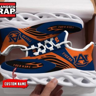 NCAA Auburn Tigers Sport Logo Team Custom Name Max Soul Shoes