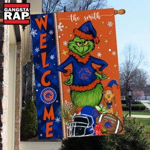 NCAA Boise State Broncos Football Grinch Christmas Custom Flag