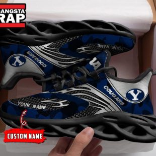 NCAA BYU Cougars Sport Logo Team Custom Name Max Soul Shoes