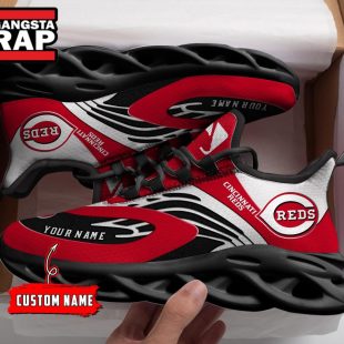 NCAA Cincinnati Reds Sport Logo Team Custom Name Max Soul Shoes