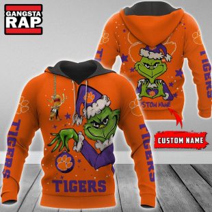 NCAA Clemson Tigers Football Team The Grinch Christmas Hoodie