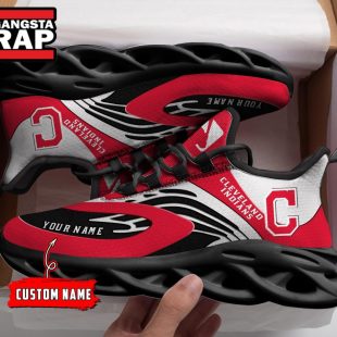 NCAA Cleveland Indians Sport Logo Team Custom Name Max Soul Shoes