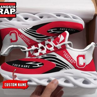 NCAA Cleveland Indians Sport Logo Team Custom Name Max Soul Shoes