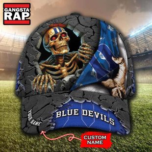 NCAA Duke Blue Devils Special Sport Skull Halloween Custom Classic Cap