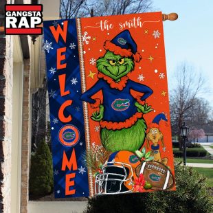 NCAA Florida Gators Football Grinch Christmas Custom Flag