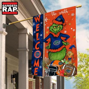 NCAA Florida Gators Football Grinch Christmas Custom Flag