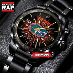 NCAA Florida Gators Football Team Logo Design Black Watch