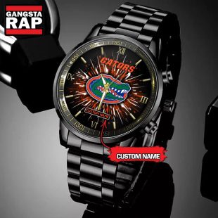 NCAA Florida Gators Football Team Logo Design Black Watch