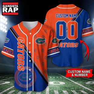 NCAA Florida Gators Logo Team Sport Design Baseball Jersey