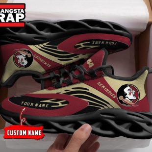 NCAA Florida State Seinoles Sport Logo Team Custom Name Max Soul Shoes