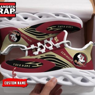 NCAA Florida State Seinoles Sport Logo Team Custom Name Max Soul Shoes