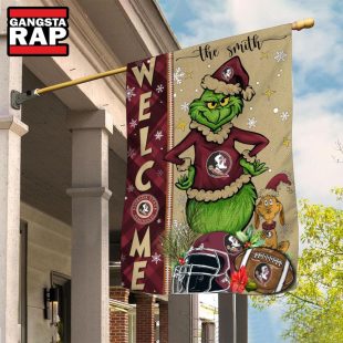 NCAA Florida State Seminoles Football Grinch Christmas Custom Flag