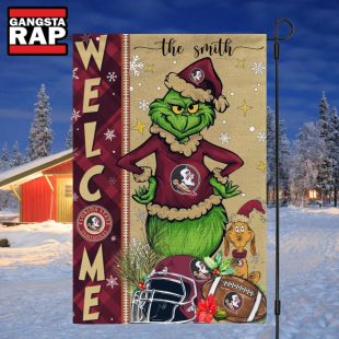 NCAA Florida State Seminoles Football Grinch Christmas Custom Flag