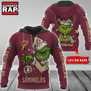 NCAA Florida State Seminoles Football Team The Grinch Christmas Hoodie