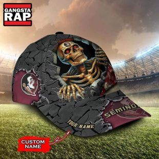 NCAA Florida State Seminoles Special Sport Skull Halloween Custom Classic Cap