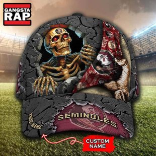 NCAA Florida State Seminoles Special Sport Skull Halloween Custom Classic Cap