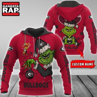 NCAA Georgia Bulldogs Football Team The Grinch Christmas Hoodie