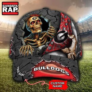 NCAA Georgia Bulldogs Special Sport Skull Halloween Custom Classic Cap