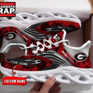 NCAA Georgia Bulldogs Sport Logo Team Custom Name Max Soul Shoes