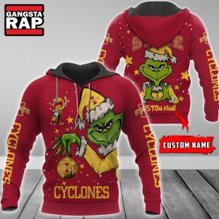 NCAA Iowa State Cyclones Football Team The Grinch Christmas Hoodie