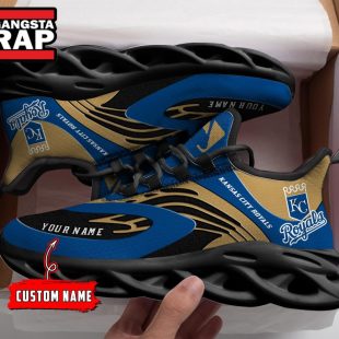 NCAA Kansas City Royals Sport Logo Team Custom Name Max Soul Shoes