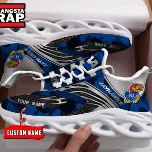 NCAA Kansas Jayhawks Sport Logo Team Custom Name Max Soul Shoes