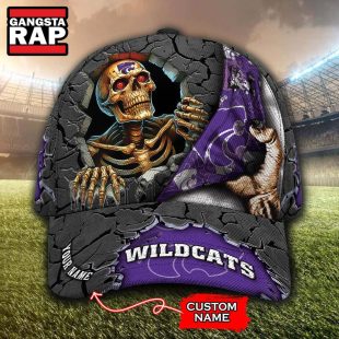 NCAA Kansas State Wildcats Special Sport Skull Halloween Custom Classic Cap