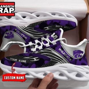 NCAA Kansas State Wildcats Sport Logo Team Custom Name Max Soul Shoes