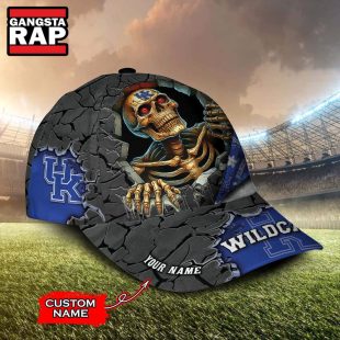 NCAA Kentucky Wildcats Special Sport Skull Halloween Custom Classic Cap