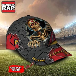 NCAA Louisville Cardinals Special Sport Skull Halloween Custom Classic Cap