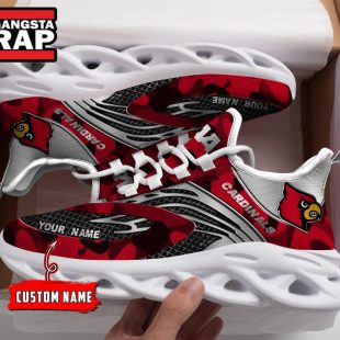 NCAA Louisville Cardinals Sport Logo Team Custom Name Max Soul Shoes