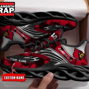 NCAA Louisville Cardinals Sport Logo Team Custom Name Max Soul Shoes