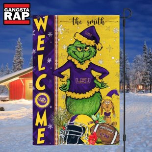 NCAA LSU Tigers Football Grinch Christmas Custom Flag