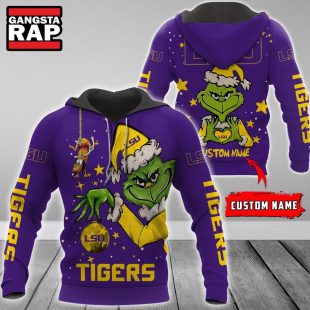 NCAA LSU Tigers Football Team The Grinch Christmas Hoodie