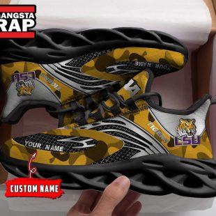 NCAA LSU Tigers Sport Logo Team Custom Name Max Soul Shoes