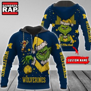 NCAA Michigan Wolverines Football Team The Grinch Christmas Hoodie