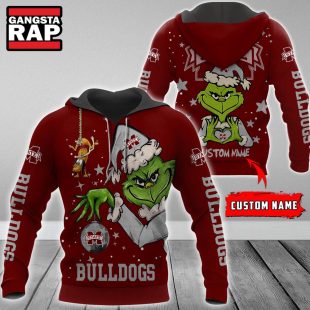 NCAA Mississippi State Bulldogs Football Team The Grinch Christmas Hoodie