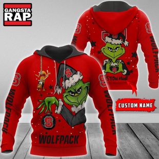 NCAA NC State Wolfpack Football Team The Grinch Christmas Hoodie