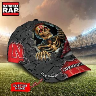 NCAA Nebraska Cornhuskers Special Sport Skull Halloween Custom Classic Cap