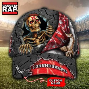 NCAA Nebraska Cornhuskers Special Sport Skull Halloween Custom Classic Cap