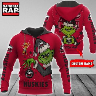 NCAA Northern Illinois Huskies Football Team The Grinch Christmas Hoodie