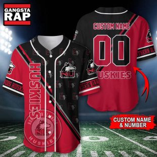 NCAA Northern Illinois Huskies Logo Team Sport Design Baseball Jersey