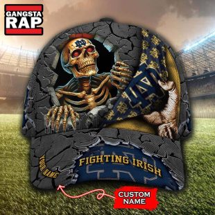 NCAA Notre Dame Fighting Irish Special Sport Skull Halloween Custom Classic Cap