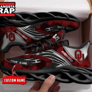 NCAA Oklahoa Sooners Sport Logo Team Custom Name Max Soul Shoes