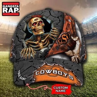 NCAA Oklahoma State Cowboys Special Sport Skull Halloween Custom Classic Cap