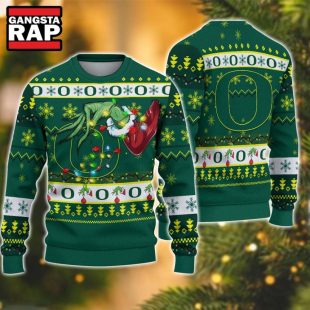 NCAA Oregon Ducks Grinch Hand Ugly Christmas Sweater